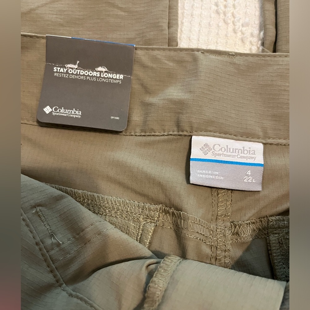 Columbia W Kestrel Trail II Women’s Capris, Size 4, Beige, NWT, OmniShield - Picture 6 of 16